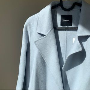 Theory open front wool cashmere coat, NWT new with tag